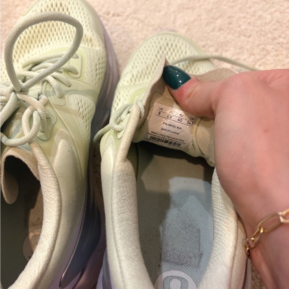 Lululemon BlissFeel Women's Athletic Running Shoes Light Green Size 8 - Picture 6 of 9